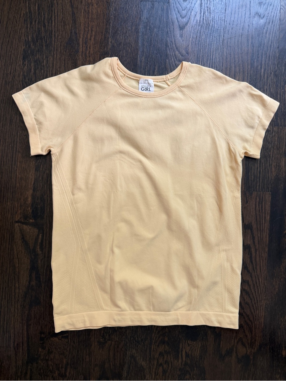 Athleta Girls' Short Sleeve Tee in Light Yellow